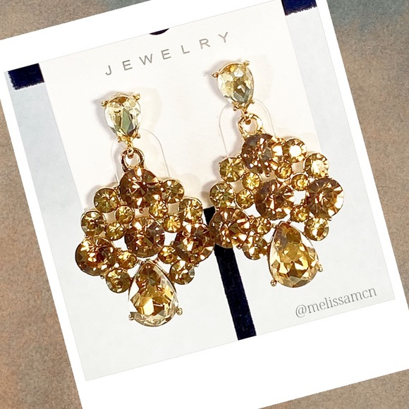 Prom Pageant Bridal Jewelry - Crystal Chandelier Earrings  Cocktail Formal Wedding